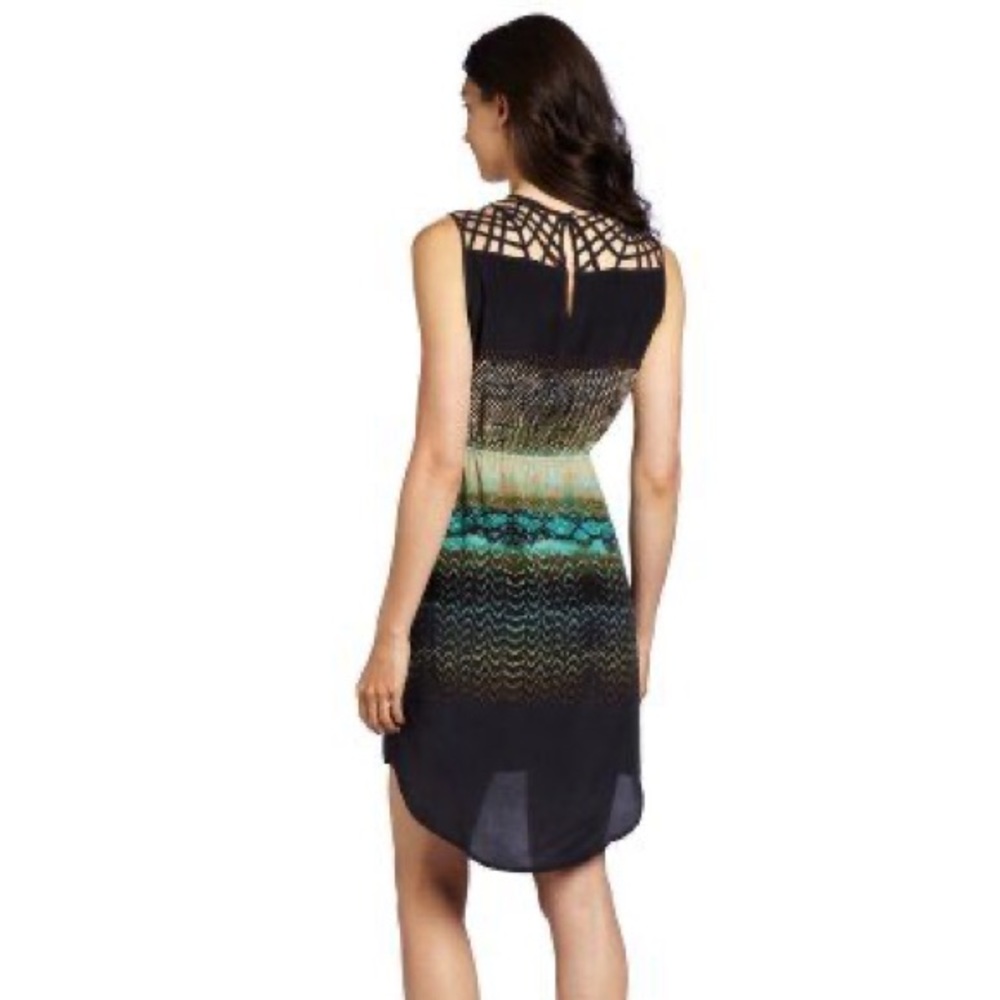 Charlie Jade Green and Black Cage Dress